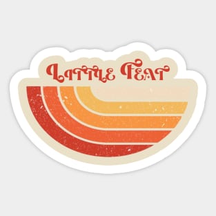 Retro style vintage little feat Sticker